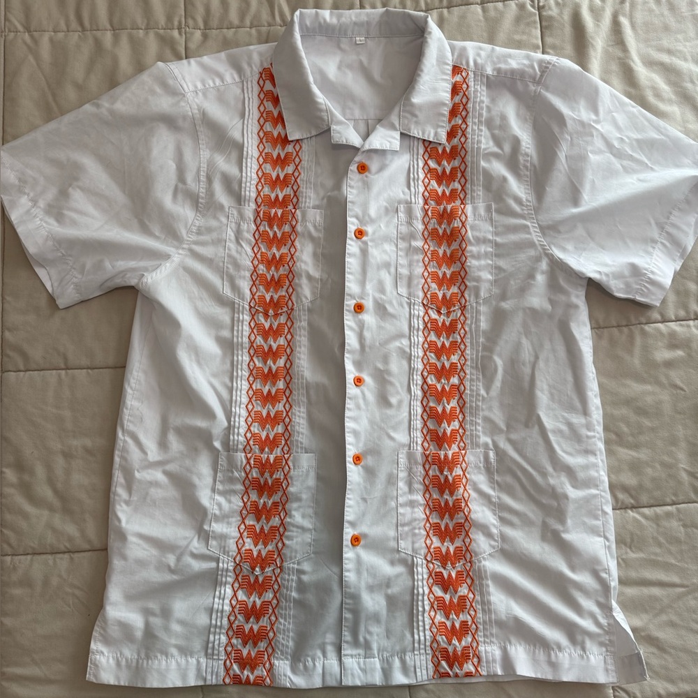 Men’s Whataburger guayabera shirt